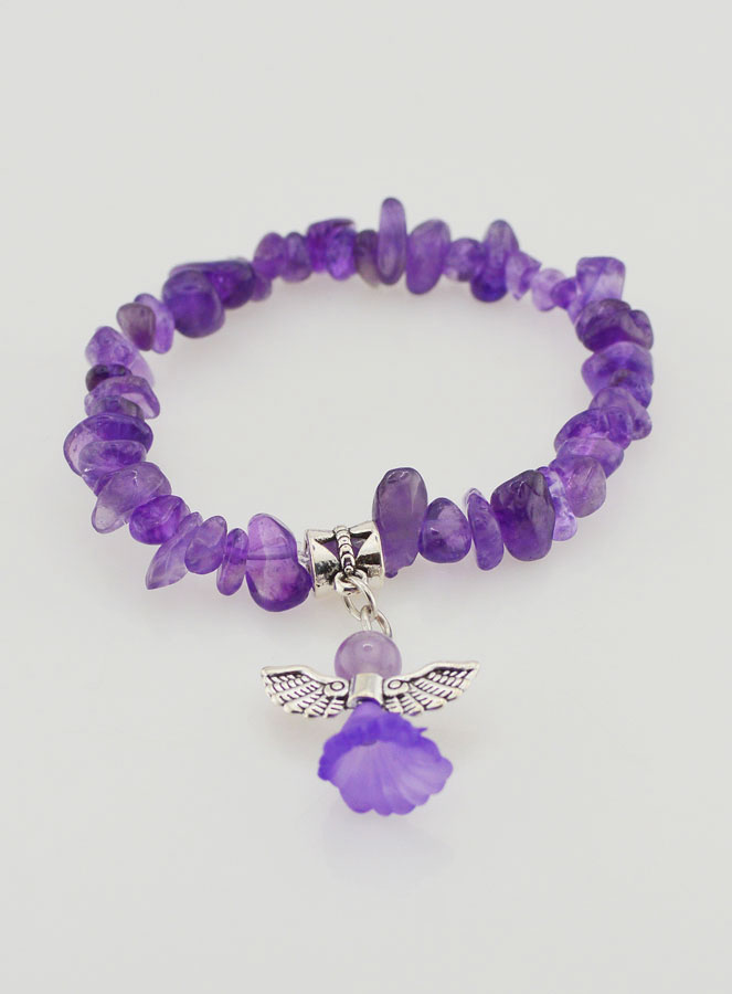 Bracciale Bambino Angelo Custode - Viola (pic 2)