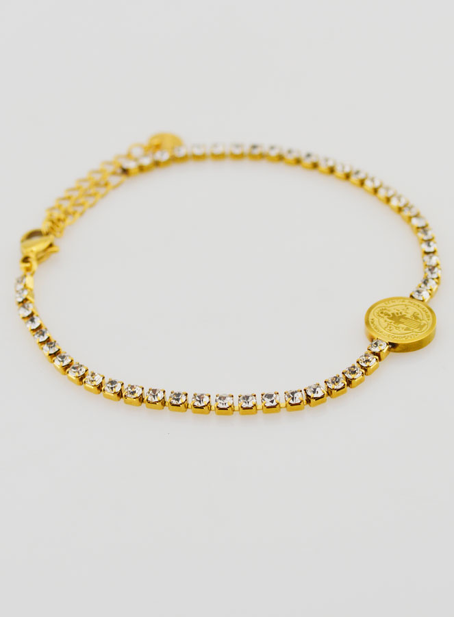 Bracciale di San Benedetto in Inox Dorato (pic 3)