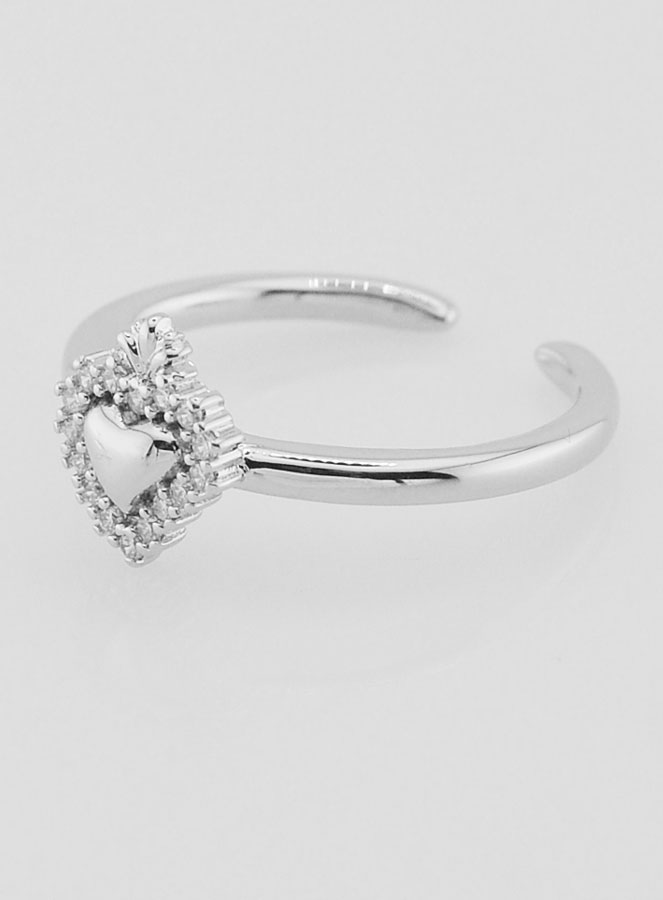 Anello Ex Voto Regolabile Ottone & Brillanti (pic 2)