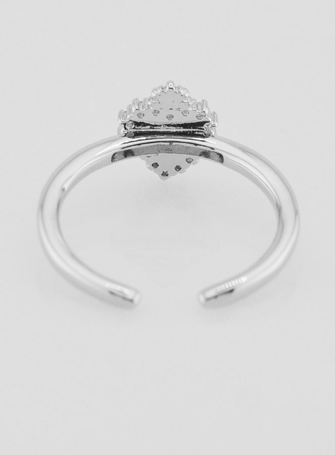 Anello Ex Voto Regolabile Ottone & Brillanti (pic 4)