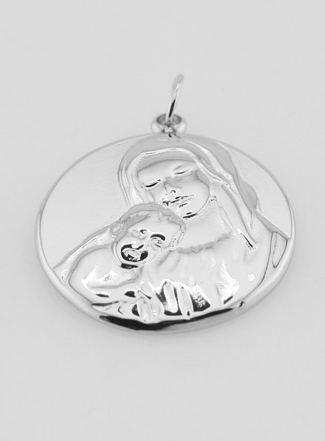 Medaglia Vergine con Bambino - 20 mm (pic 2)