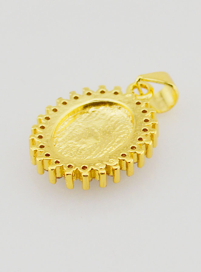 Medaglia Vergine Miracolosa Nero Iridato - 17mm (pic 4)