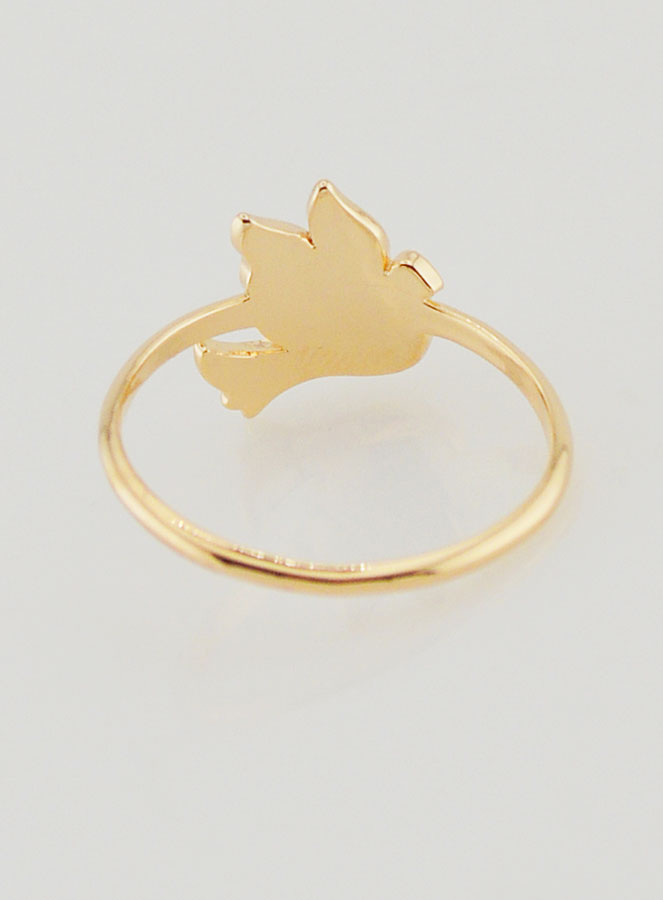 Anello Colomba della Pace in Oro Placcato - T14 (pic 4)