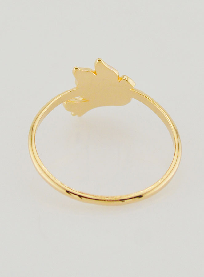 Anello Colomba della Pace in Oro Placcato - T20 (pic 4)