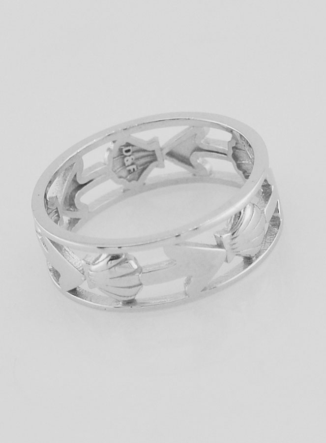 Anello Argento Traforato Conchiglia & Ancora - T18 (pic 3)