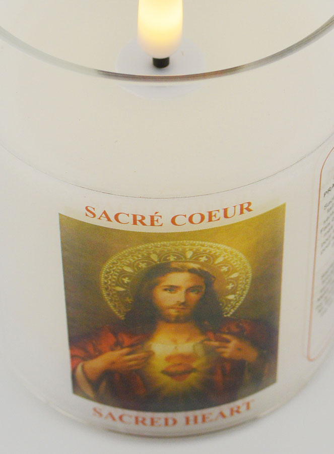 Luce Notturna LED Preghiera al Sacro Cuore di Gesù (pic 4)