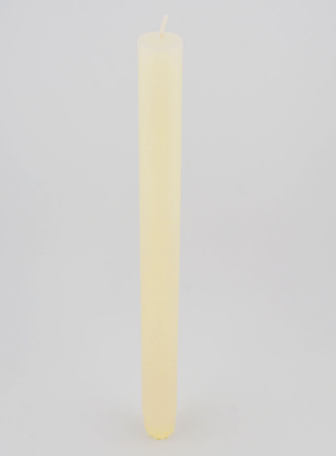 Candela Colorata in Massa 27cm - Bianco Perlaceo (pic 2)