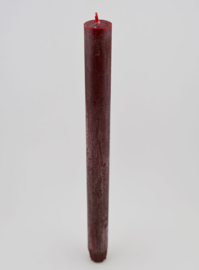 Candela Colorata in Massa 27cm - Rosso (pic 2)