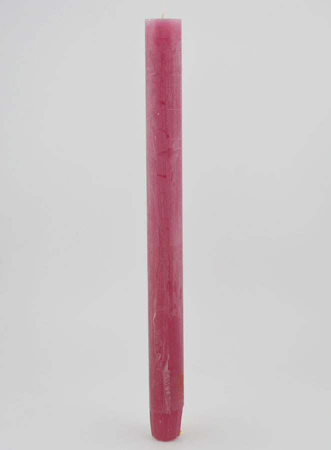 Candela Colorata in Massa 27cm - Rosa (pic 1)