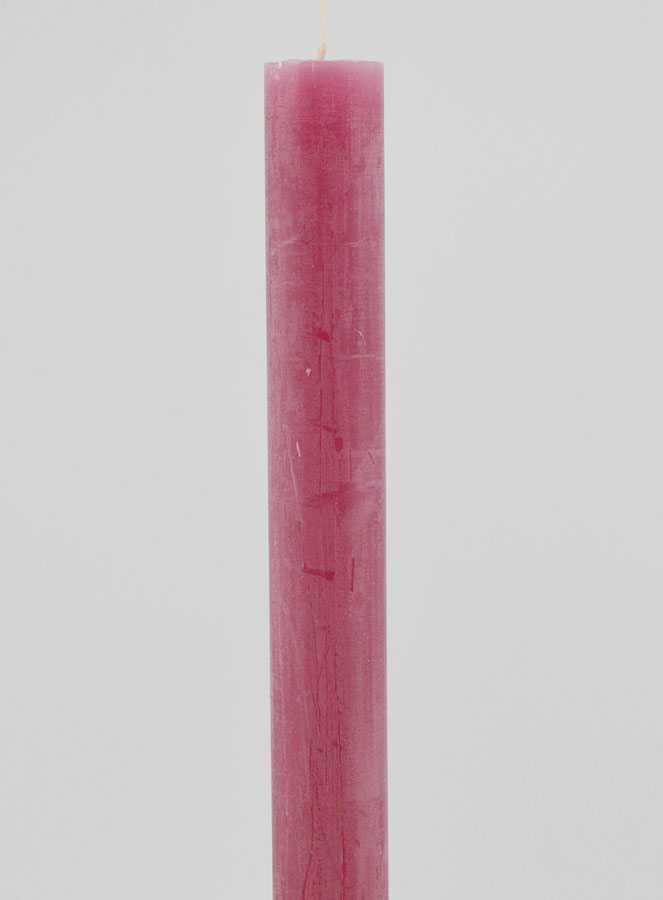 Candela Colorata in Massa 27cm - Rosa (pic 3)