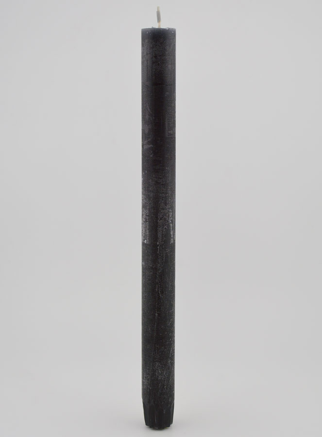 Candela Colorata in Massa 27cm - Grigio (pic 1)