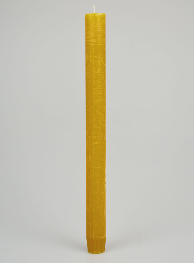 Candela di Preghiera Tinta in Massa - Giallo Miele (pic 1)