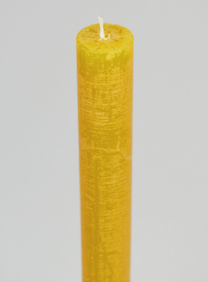 Candela di Preghiera Tinta in Massa - Giallo Miele (pic 4)