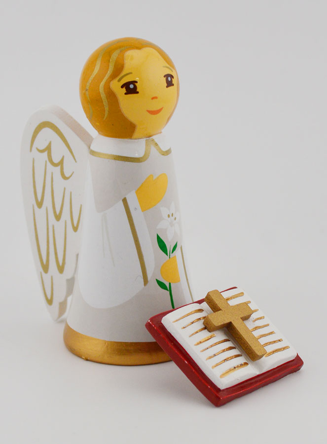 Statua Angelo Gabriele e Bibbia (pic 3)