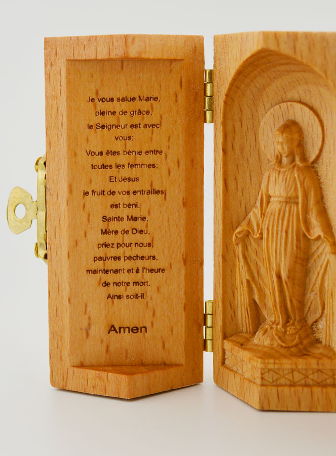 Trittico in Legno Massiccio - Madonna Miracolosa (pic 2)