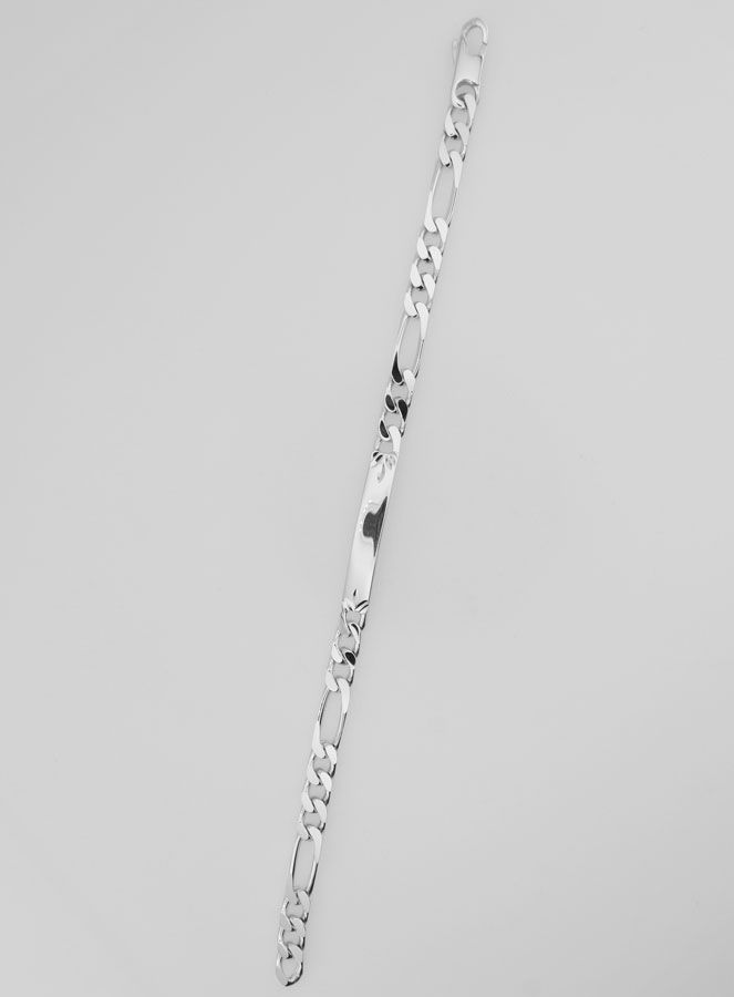 Braccialetto Uomo in Argento - Maglia Figaro 5mm (pic 1)