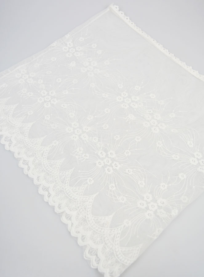 Velo Mantiglia Ricamato - Bianco (pic 3)