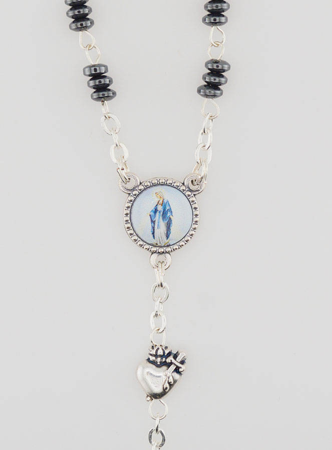 Rosario Vergine Miracolosa & Ex-voto - Ematite (pic 4)