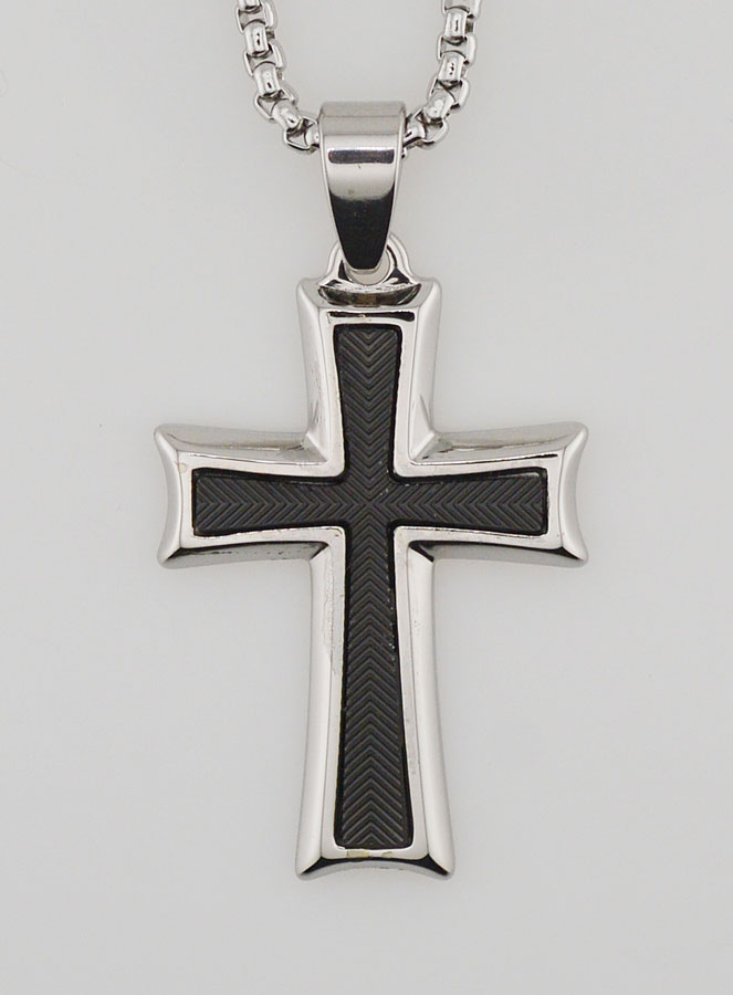 Collana Religiosa per Uomo - Croce Geometrica (pic 4)