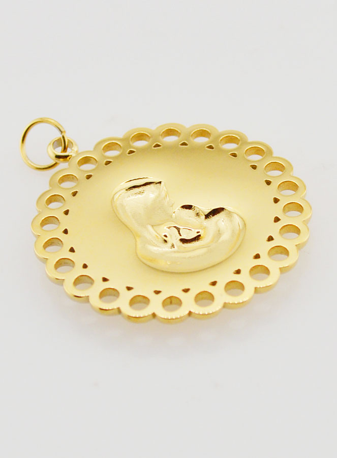 Medaglia Vergine col Bambino - 25 mm (pic 4)