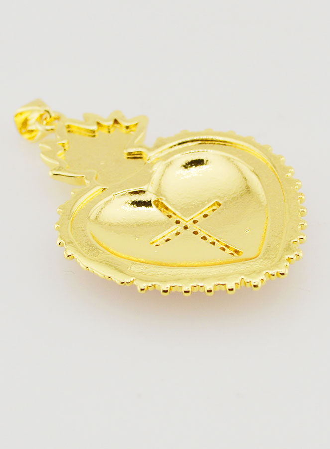 Ciondolo Ex Voto Rosso & Oro - 40 mm (pic 4)