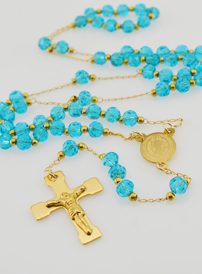 Rosario di San Benedetto in Inox - Turchese (pic 2)