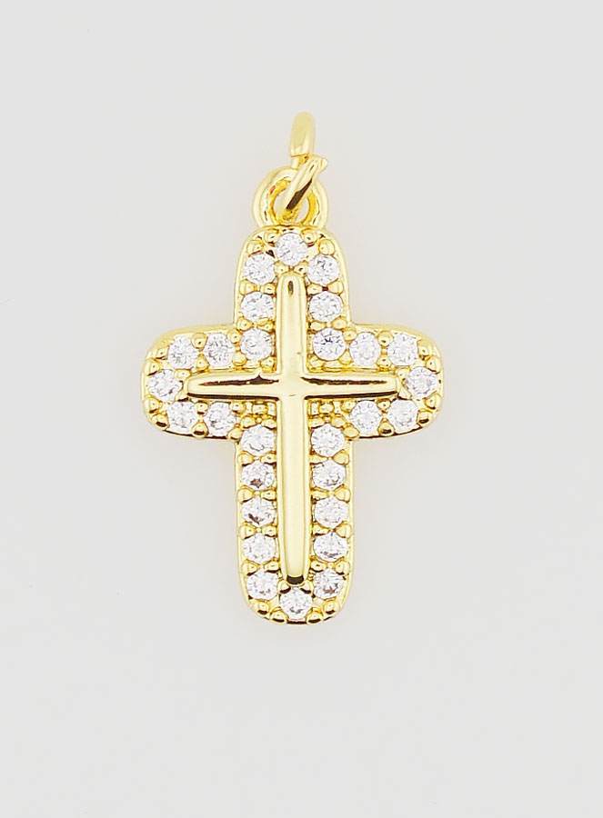 Ciondolo Croce Arrotondata - 15 mm (pic 1)