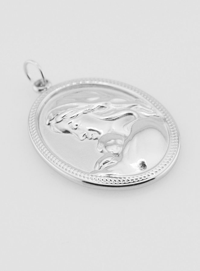 Medaglia Madonna col Bambino - 25 mm (pic 3)