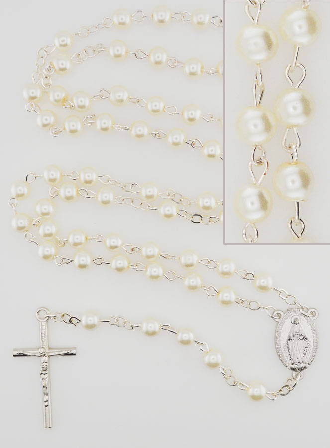 Rosario Medaglia Miracolosa - Bianco (pic 1)