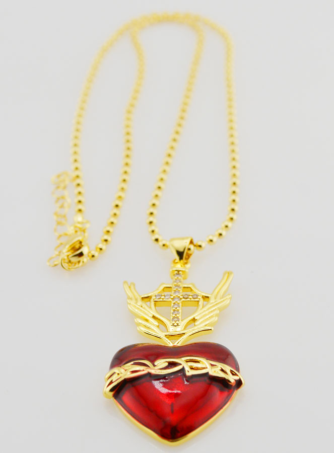 Collana Religiosa Ex Voto & Croce - 40 cm (pic 3)