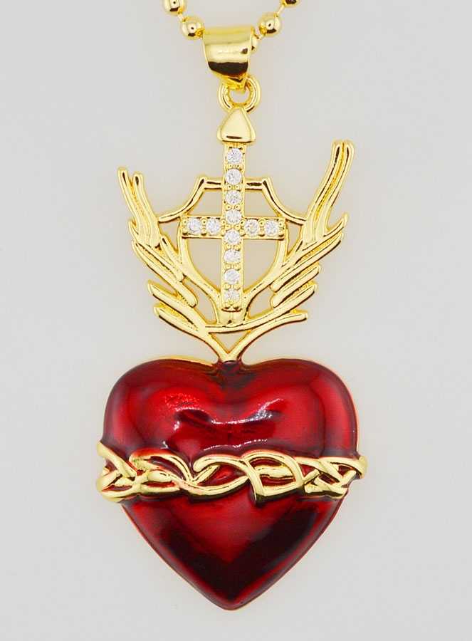 Collana Religiosa Ex Voto & Croce - 40 cm (pic 4)