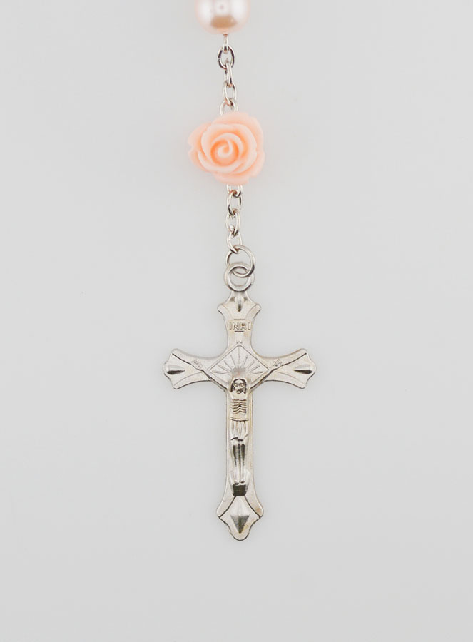 Rosario di Lourdes Grani Madreperlati & Rose (pic 3)