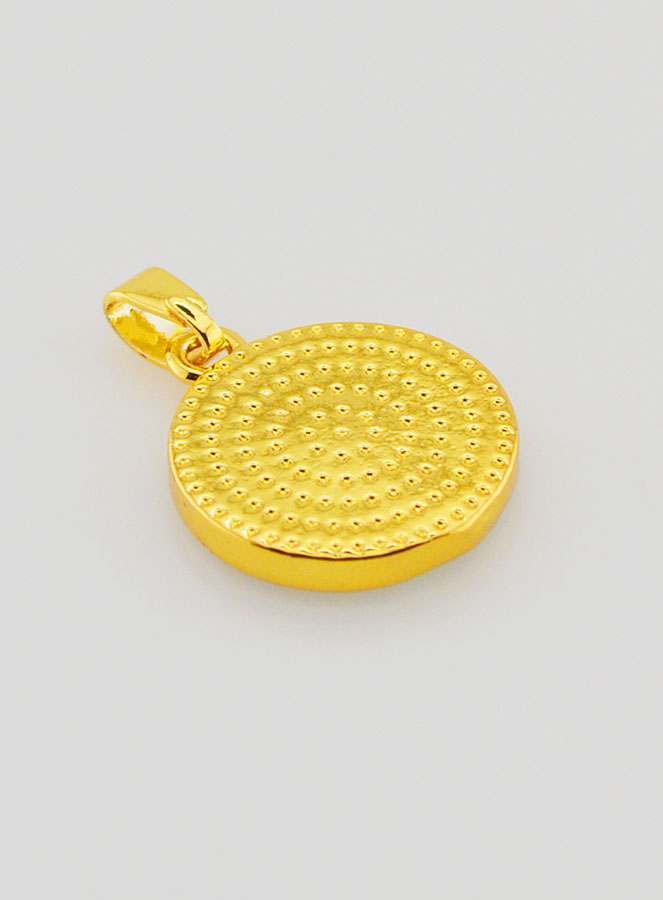 Medaglia Rosa in Abalone - 14 mm (pic 4)