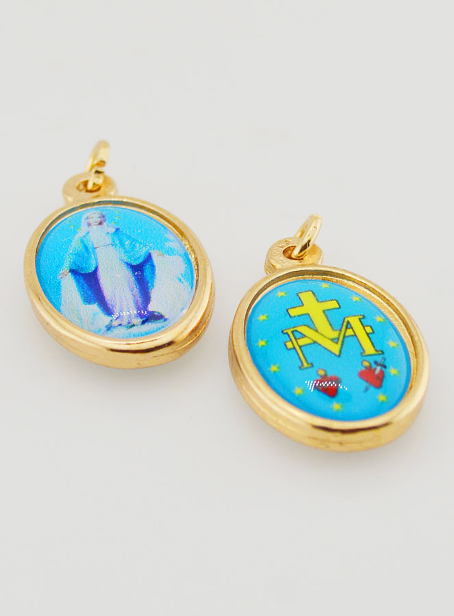 Medaglia Miracolosa Dorata - 25 mm (pic 2)