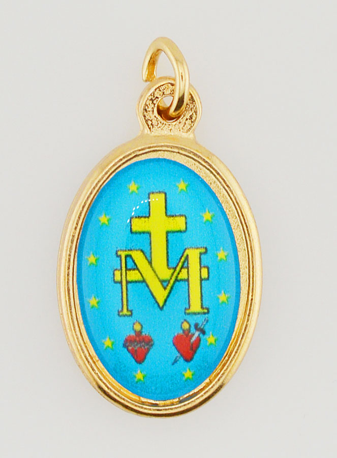 Medaglia Miracolosa Dorata - 25 mm (pic 4)