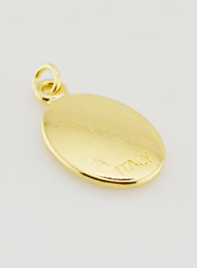 Medaglia Madonna di Lourdes Dorata - 25 mm (pic 4)