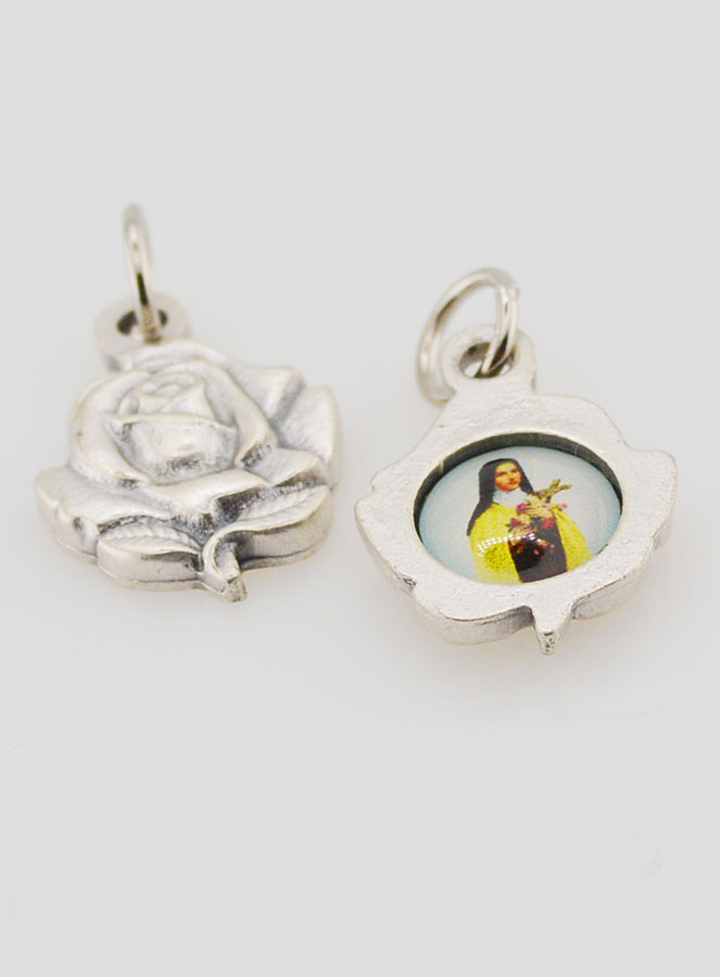 Medaglia Rosa 14 mm - Santa Teresa (pic 2)