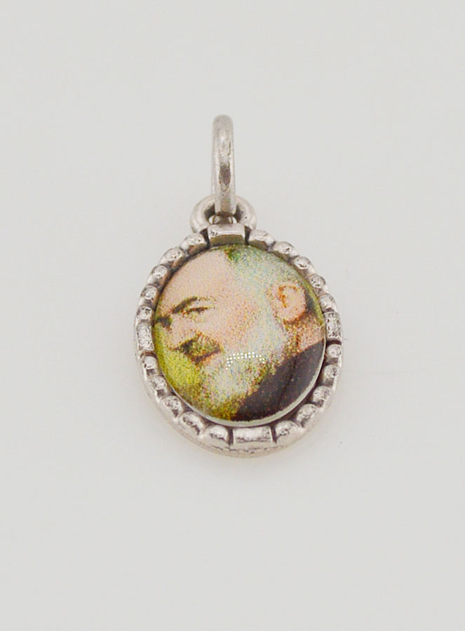 Medaglia Con Bordo 15 mm - Padre Pio (pic 2)