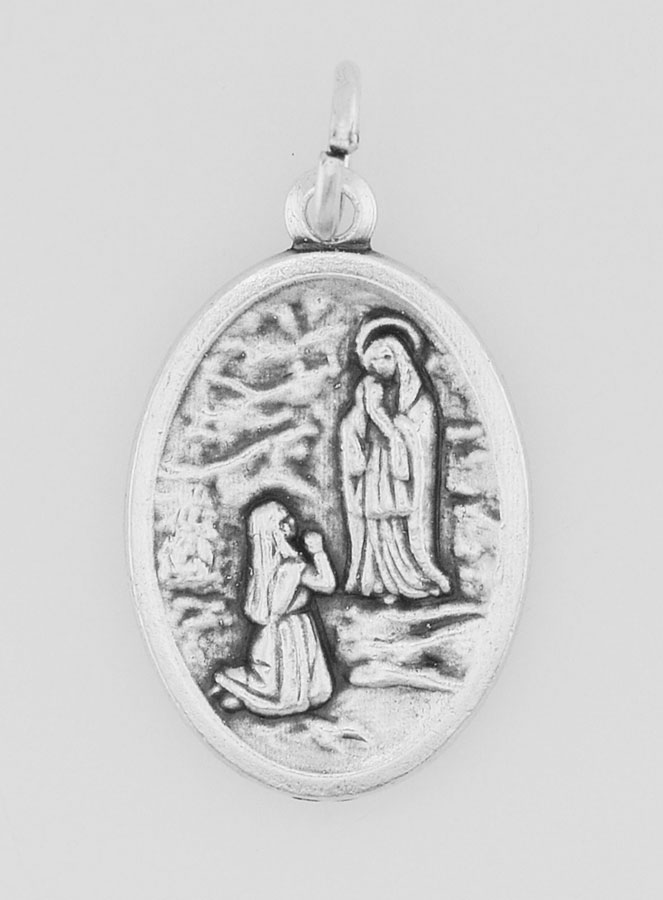 Medaglia Madonna di Lourdes - 22 mm (pic 1)
