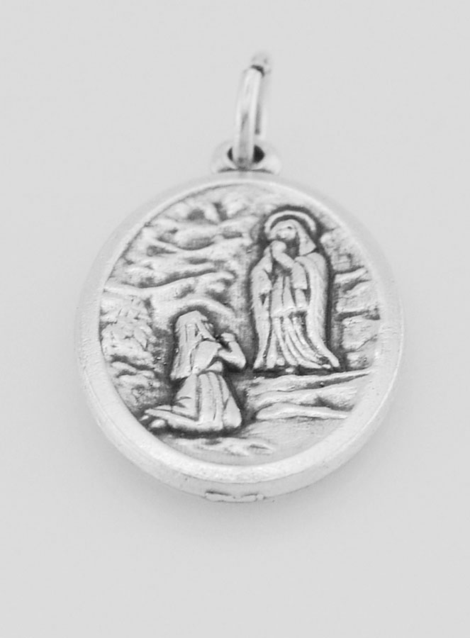 Medaglia Madonna di Lourdes - 22 mm (pic 2)