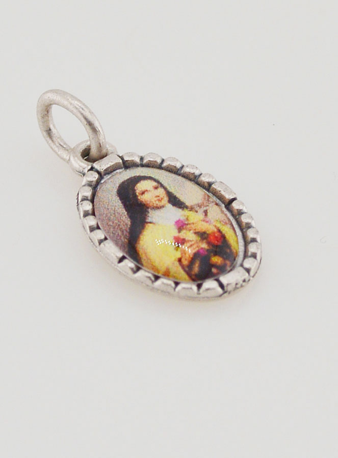 Medaglia Con Bordo 15 mm - Santa Teresa (pic 3)