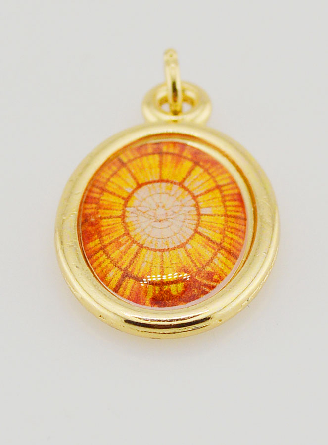 Medaglia Spirito Santo Dorata - 25 mm (pic 2)