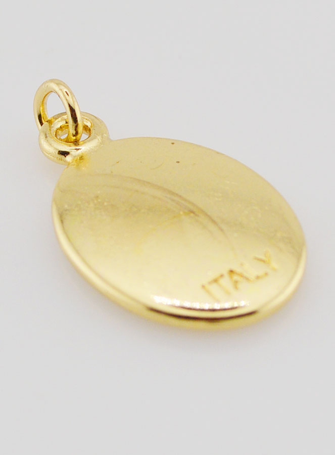 Medaglia Sant'Espedito Dorata - 25 mm (pic 4)