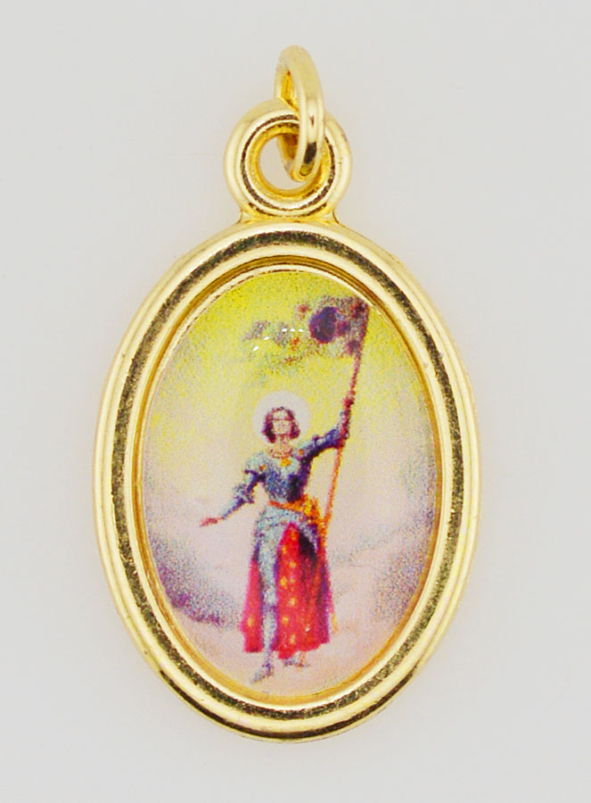 Medaglia Santa Giovanna d'Arco - 25 mm (pic 1)