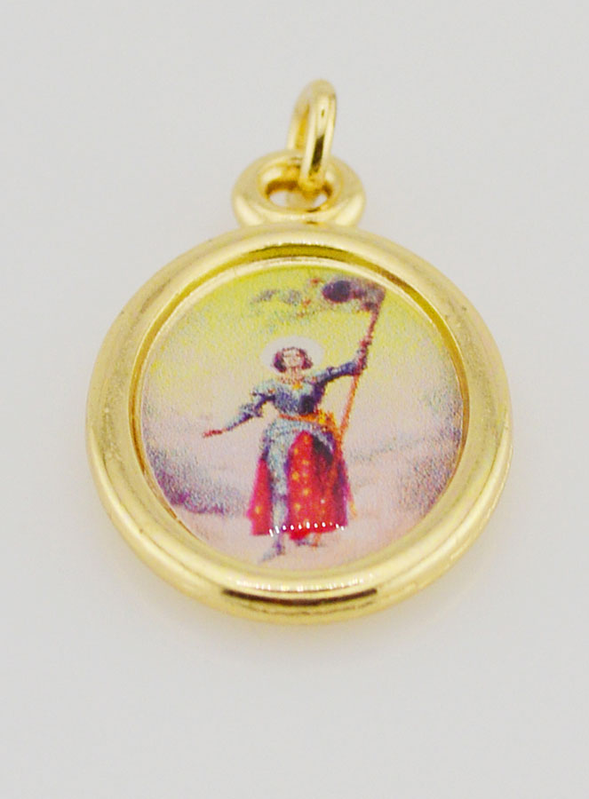 Medaglia Santa Giovanna d'Arco - 25 mm (pic 2)