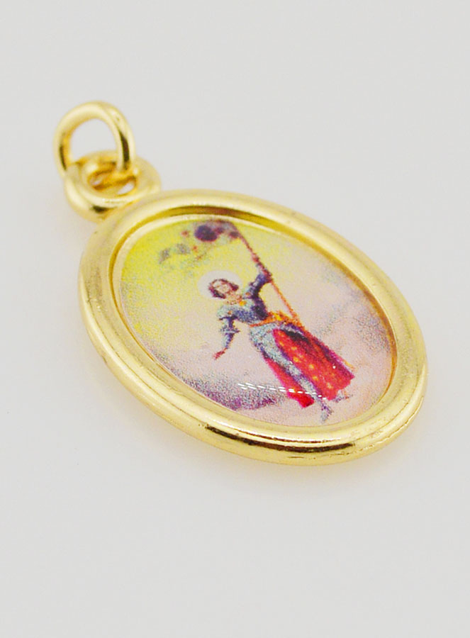 Medaglia Santa Giovanna d'Arco - 25 mm (pic 3)