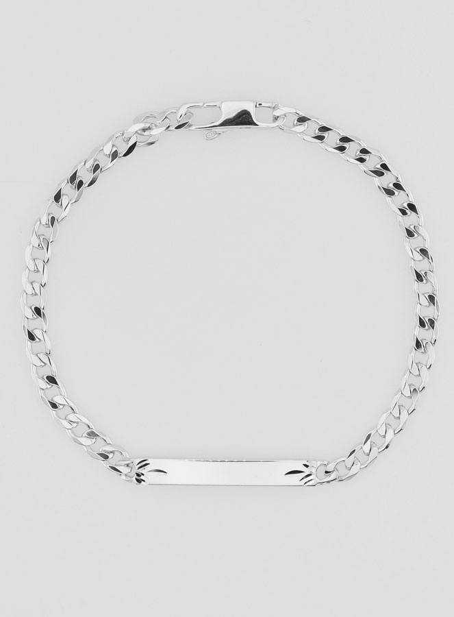 Braccialetto Uomo in Argento - Maglia 4mm (pic 3)