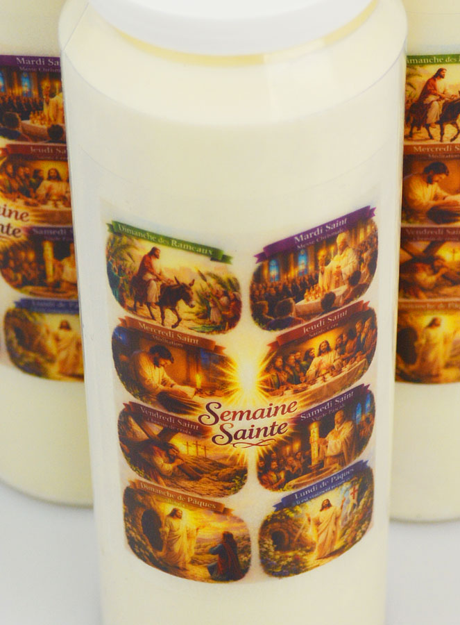 Set di 3 Candele per Novena Settimana Santa (pic 4)