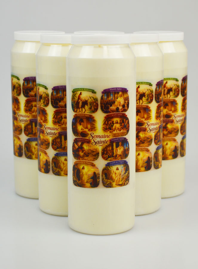 Set di 6 Candele per Novena Settimana Santa (pic 1)