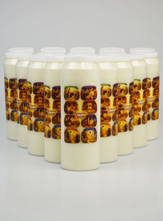 Set di 20 Candele per Novena Settimana Santa (pic 1)